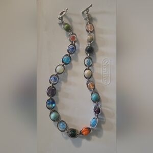 Elegant Multicolor Gemstone Necklace